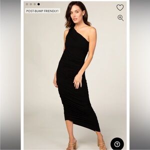 Pink Blush Maternity Dress Black Sz Large